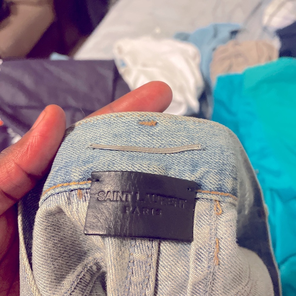 Saint Laurent Paris 
Vintage Blue Women Jeans